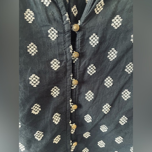 Anthropologie Pilcro Tavi Embroidered Long Sleeve Ruffled Collar Blouse - Picture 4 of 4